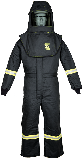 TCG25 Series Arc Flash Hood & Coverall Suit Set - Medium