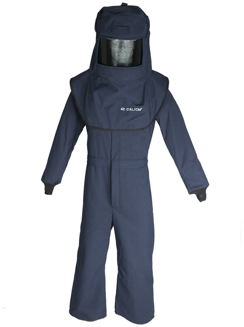 LNS4 Series Arc Flash Hood & Coverall Suit Set - Small