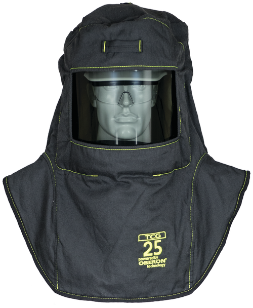 TCG25 Series Ultralight Arc Flash Hood & Hard Cap - Canadian Hard Cap with Hood Ventilation System &amp; Light