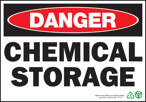 Danger Chemical Storage Sign