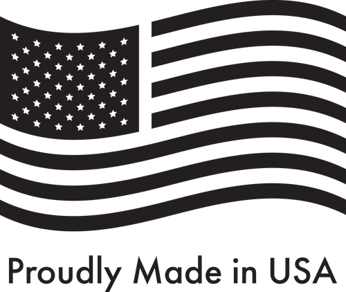 Proudly Made in the USA - American Flag Icon