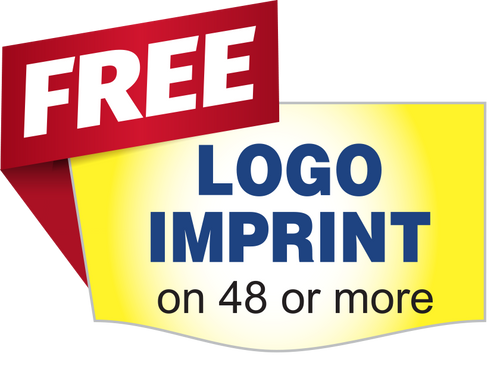 Free logo imprint promotion on orders of 48 or more safety glasses