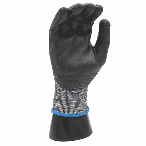 11-206 Z-Force Cut Glove, 18 Gauge ANSI A6 Dark Grey Bio-based fiber/HPPE shell, Nitrile palm coating, Touchscreen