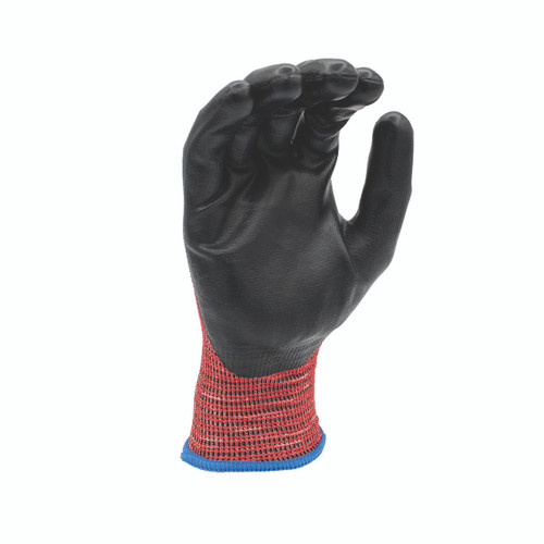 Z-Force Cut Glove, 18 Gauge ANSI A3 Red Bio-based fiber/HPPE shell, Bio-based PPU palm coated, Touchscreen