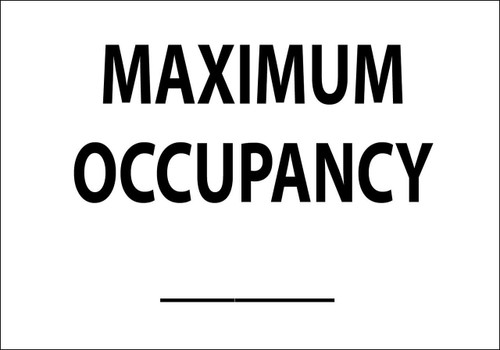 MAXIMUM OCCUPANCY