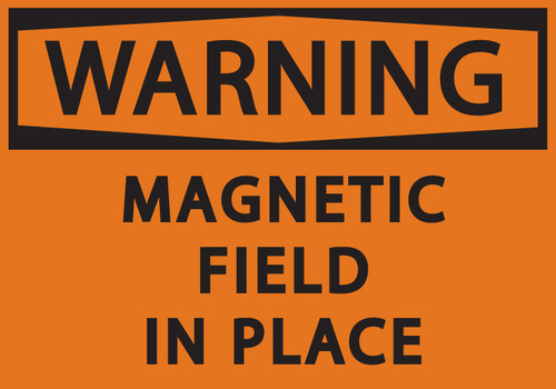 WARNING MAGNETIC FIELD IN PLACE
