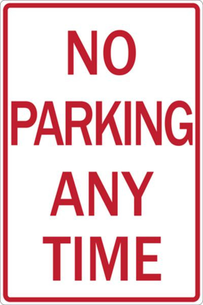 No Parking Any Time