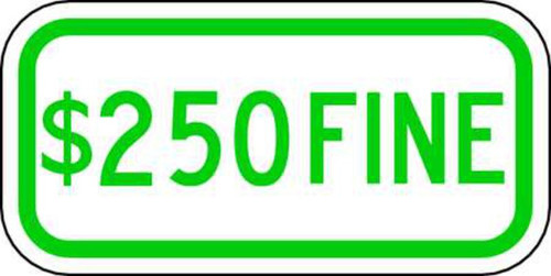 $250 Fine