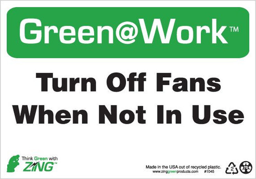 Turn Off Fans When Not In Use
