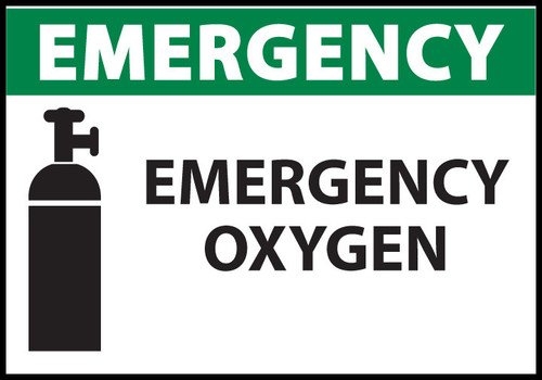 Emergency oxygen Sign
