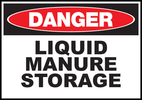 Danger Sign Liquid Manure Storage