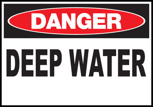 Danger Sign Deep Water