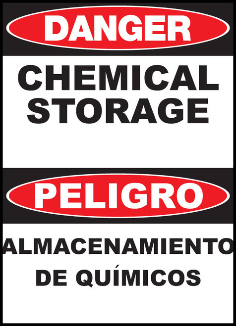 Danger Chemical Storage Sign