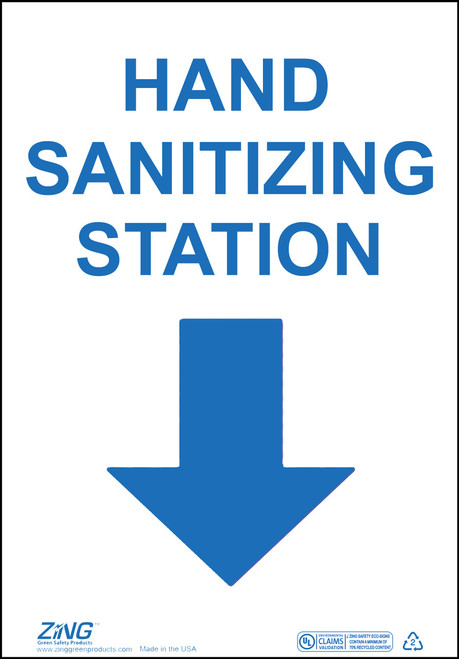 Eco Safety Sign, Hand Sanitizing Station, Available in Different Sizes and Materials