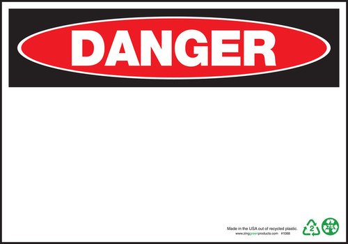 Danger Sign, Blank Image