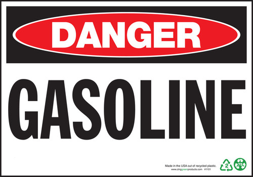 Danger Gasoline Sign