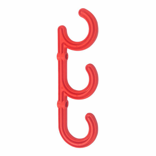 Cable Safety Hanger 3 Hook Red 7709-RD