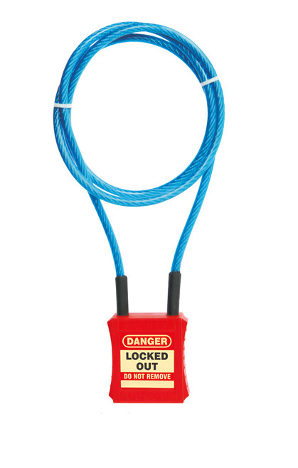 Cable Lockout Padlock, 3' 7321