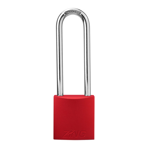 7000 Series Solid Body Aluminum Padlock, 3" Shackle - Keyed Different