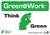 Green At Work Sign, 7X10