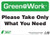 Green At Work Sign, 7X10