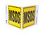 ZING 2602 Eco Safety V Sign, MSDS, 7Hx12Wx5D, Recycled Plastic