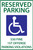 Eco Parking Sign, 18X12, EGP