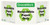 Green At Work TriView Sign, 7.5X20