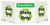 Green At Work TriView Sign, 7.5X20
