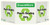 Green At Work TriView Sign, 7.5X20