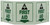 ZING 3056G Eco Safety Tri View Sign, Glow in the Dark, First Aid, 7.5Hx20W, Projects 5 Inches, Recycled Plastic