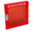 Padlock Cabinet, Red Steel, 55 Padlock Capacity