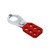 Coated Hasp, Steel, Red, 1" Jaw Diameter, with Tabs