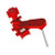 Ball Valve Lockout, Adjustable, Red, Small