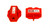 Plug Lockout, Red, Small, 4-Hole