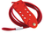 Cable Lockout Device, Red With 6 ft. Cable, 7-Holes