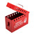 Group Lockout Box, Red Steel, 12 Lock Capacity