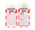 Lockout Tag, 10/PK, LOCK-OUT POINT, 6"x3"