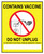 Refrigerator Magnet, Contains Vaccine Do Not Unplug, 6" x 4",  2/pack