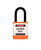 Lockout Padlock, Orange, Keyed Different, 1.5" shackle