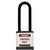 Lockout Safety Padlock, 700 Series, 3" Shackle, Keyed Alike, Black
