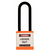 Lockout Padlock, Orange, Keyed Different, 3" shackle