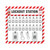 Lockout Tagout Shadow Board, 24 Hooks