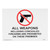 Front view of All Weapons Including Concealed Firearms are Prohibited On These Premises Sign