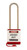 800 Series Extreme Environment Padlock, 3" Shackle, Keyed Alike, Red Shown with Key Hole Cover off
