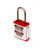 800 Series Extreme Environment Padlock, 1.5" Shackle, Keyed Different, Red