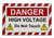 EV/Hybrid Window Mount High Voltage Sign