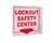 Eco Safety L Sign, Lockout Safety Center, 7Hx2.5Wx7D, Recycled Plastic - 2571