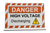 Electric Hybrid Vehicle Projecting Sign, High Voltage - Discharging
