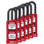 Padlock, Keyed Alike Set (6), Red